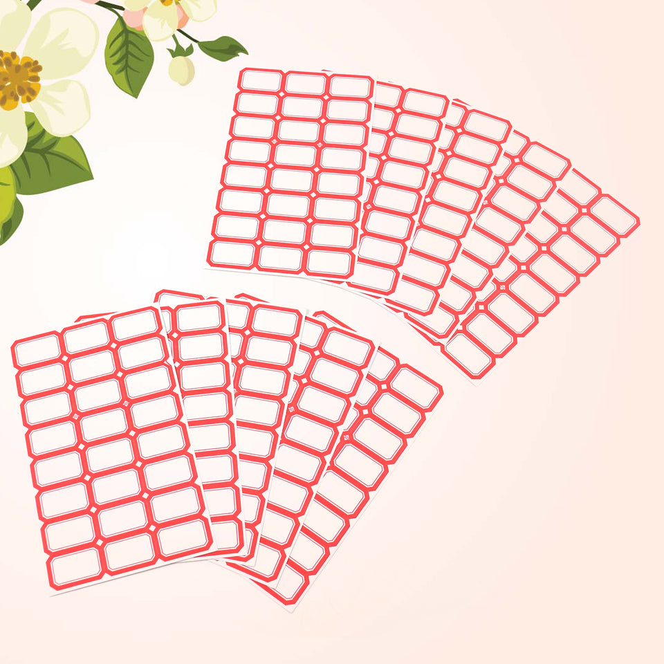 Multipurpose Writable Blank Label Sticker Sheets (1 Sheet)