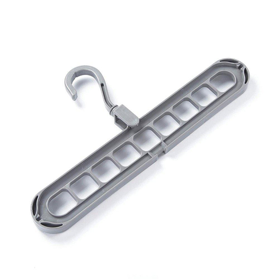 9-Hole Clothes Organizer Hook – Wardrobe & Balcony Hanger