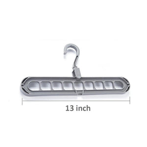 9-Hole Clothes Organizer Hook – Wardrobe & Balcony Hanger