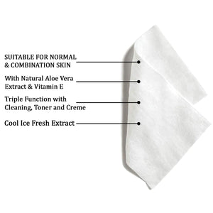 Refreshing Wet Wipes For Face  Facial Cleansing  Refreshing  Skin Hydration Soothing For Skin  Ph Balance  Alcohol Free  Nourishing With Fruit Extract  25 Wipes