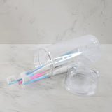Multipurpose Travel-friendly Toothbrush Holder With 4 Soft Bristle Toothbrushes