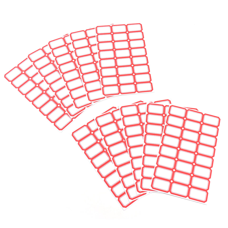 Multipurpose Writable Blank Label Sticker Sheets (1 Sheet)