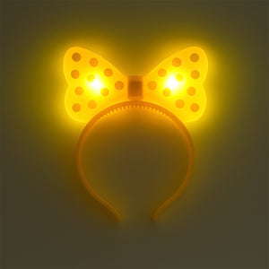 Led Glowing Bow Hairband (1 Pc)