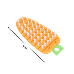 Carrot-Shaped Non-Toxic Vegetable Scrubbing Brush for Fruits & Veggies