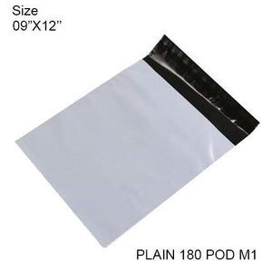 902 Tamper Proof Courier Bags(09x12 Plain 180 Pod M1) - 100 Pcs