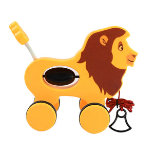 Lion Pull Along Toy Baby Early Walking Pull Toy (1 Pc)