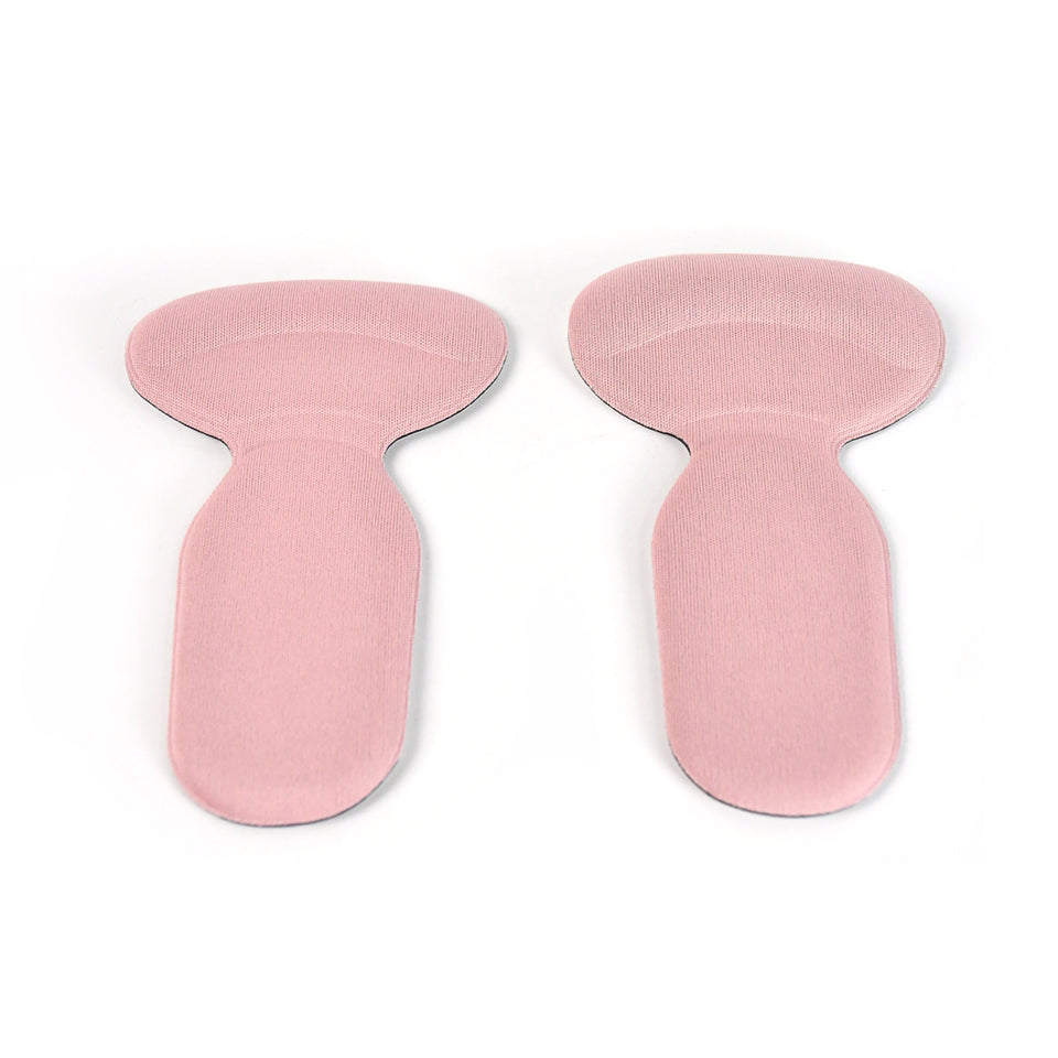 2 In 1 T Shaped Silicone Self Adhesive Shoe Heel Pads Insoles (1 Pair)
