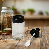 10011 Transparent Glassoil Dispenser 500 Ml Bottle Set Of 2 Spice Jar 250 Ml Set Of 3 Oil Bottle For Kitchen Oil  Vinegar Storage Glass Bottle Glass Container For Spice Masala (5 Pcs Set)