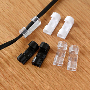 1761 Self Adhesive Cable Clips Wire Manage Holder Sticky Mount-round Plastic Cable Cord
