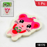 Cartoon Design Eraser (1 Pc  Mix Design)