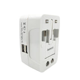 12671 All-in-one Universal Worldwide Travelling Ac Adaptor Plug (Au  Uk  Us  Eu) International Power Charger Electric Usb Power Plug Socket Adapter Converter (1 Pc)