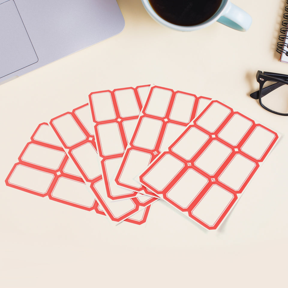 Multipurpose Writable Blank Label Sticker Sheets (1 Sheet)