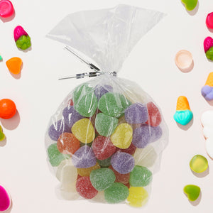 Clear Cookie Bags Gift Bag Clear Flat Treat Bags (25 Pcs Set)