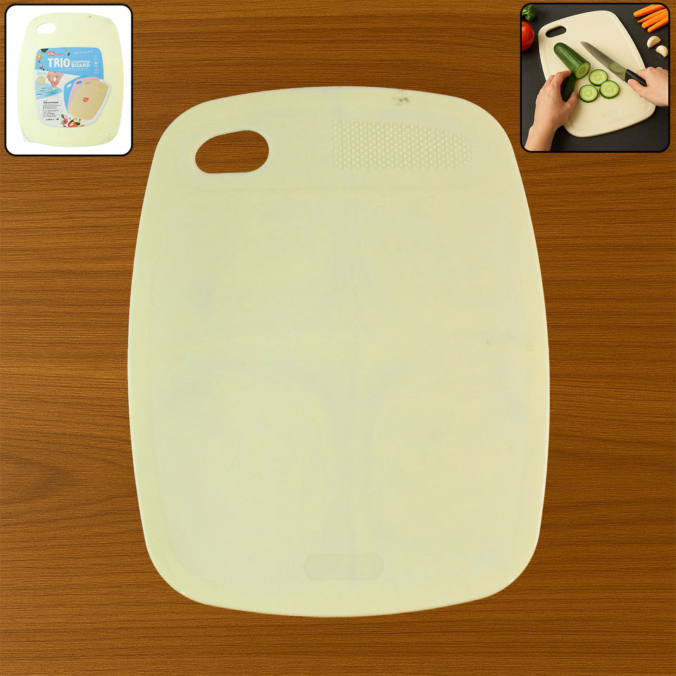 Multipurpose Plastic Chopping Board For Kitchen Use  28x22 Cm (1 Pc)