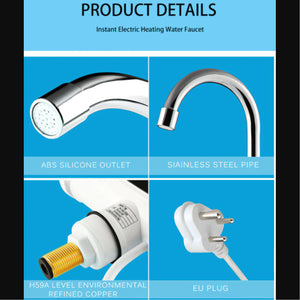 1597 Stainless Steel Led Digital Display Instant Heating Electric Water Heater Faucet Tap