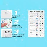 4448 Portable My Chores Home Note Board Management Planning Memo Boards Reminding Time. (Size - 20x12cm)