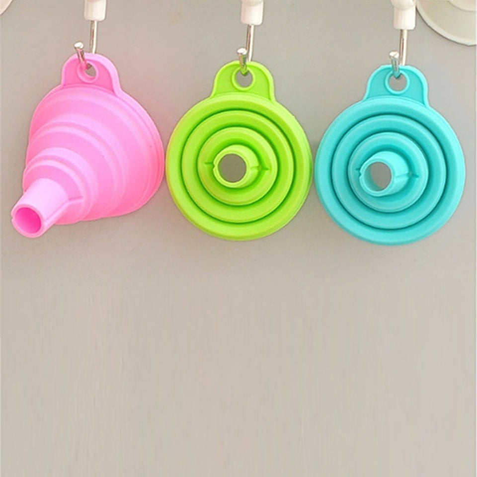4677 Silicone Funnel For Kitchen Use Oil Pouring Sauce Water Juice