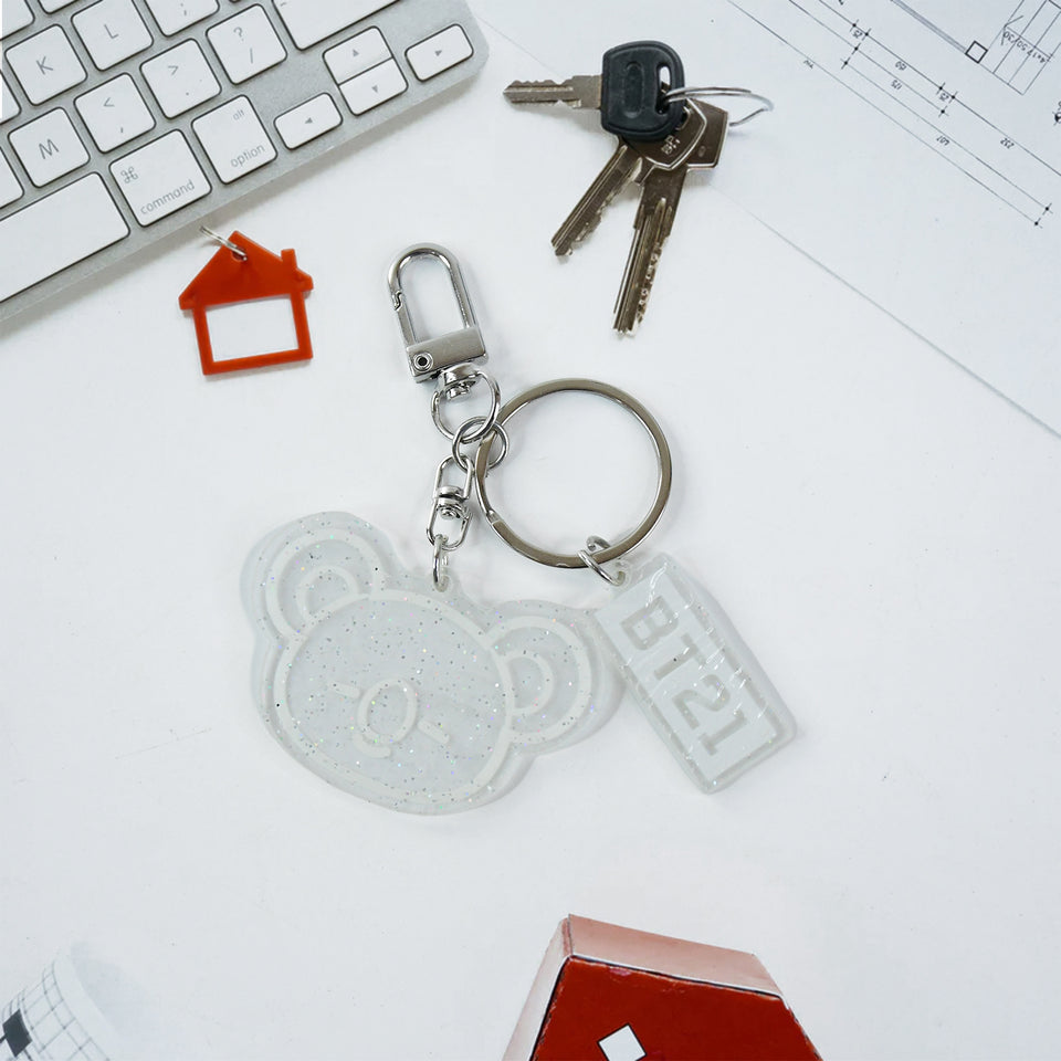 Cute Acrylic And Metal Keychains (1 Pc  Mix Design)