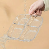 Plastic Kitchen Trays For Serving (4 Compartment  1 Pc)