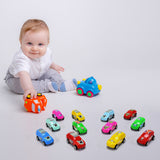 4453 Super City Car Racer Toy For Boys And Girls Pull Push Vehicle Car (Set Of 12pcs)  (Multicolor)