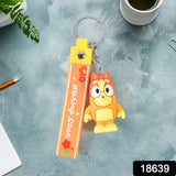 Cute Cartoon Silicone 3d Key Chain With Metal Hook  Strap (Pack Of 1)