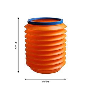 0237r  Foldable Storage Bucket  Water Container  Dustbin Multiuse Bucket For Home  Car  Kitchen Use Bucket