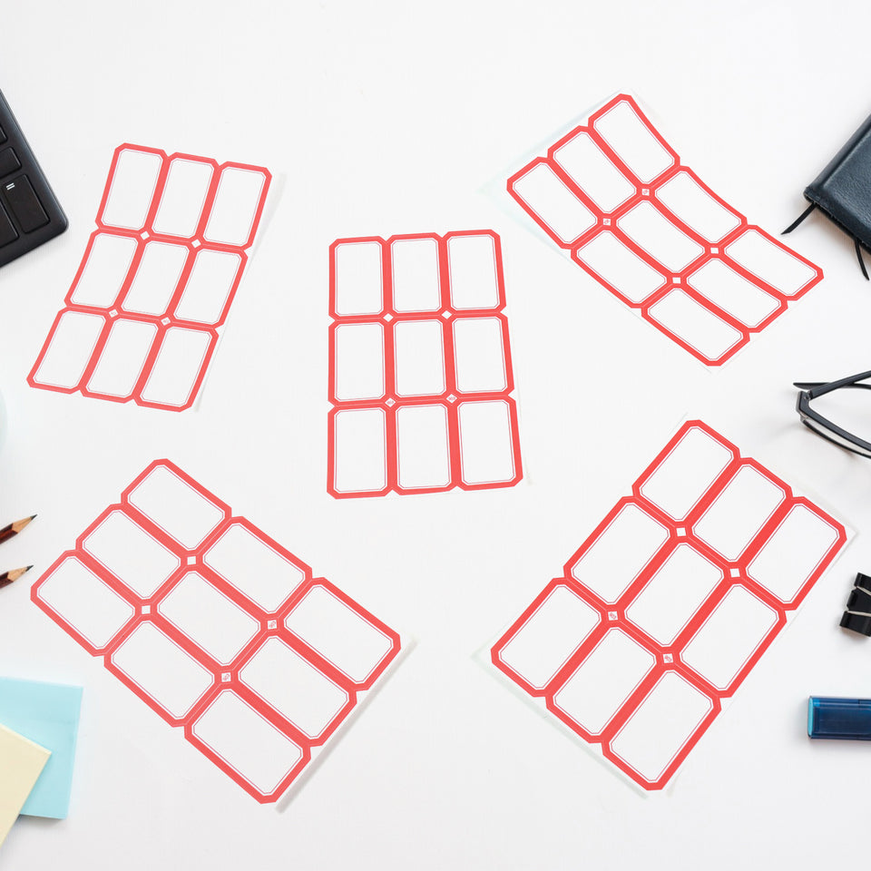 Multipurpose Writable Blank Label Sticker Sheets (1 Sheet)