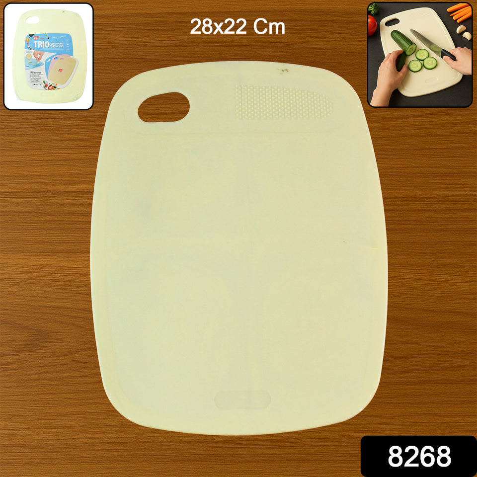 Multipurpose Plastic Chopping Board For Kitchen Use  28x22 Cm (1 Pc)