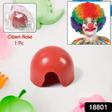 Small Plastic Joker Clown Nose Toy (1 Pc  Mix Color  Design)