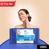 Refreshing Wet Wipes For Face  Facial Cleansing  Refreshing  Skin Hydration Soothing For Skin  Ph Balance  Alcohol Free  Nourishing With Fruit Extract  25 Wipes
