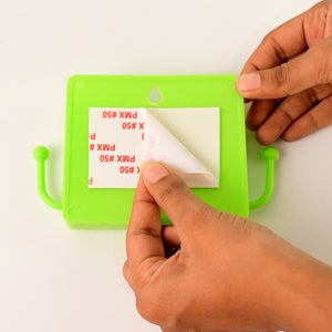 1 Pc Neon Green Wallmount Mobile Stand With Hook